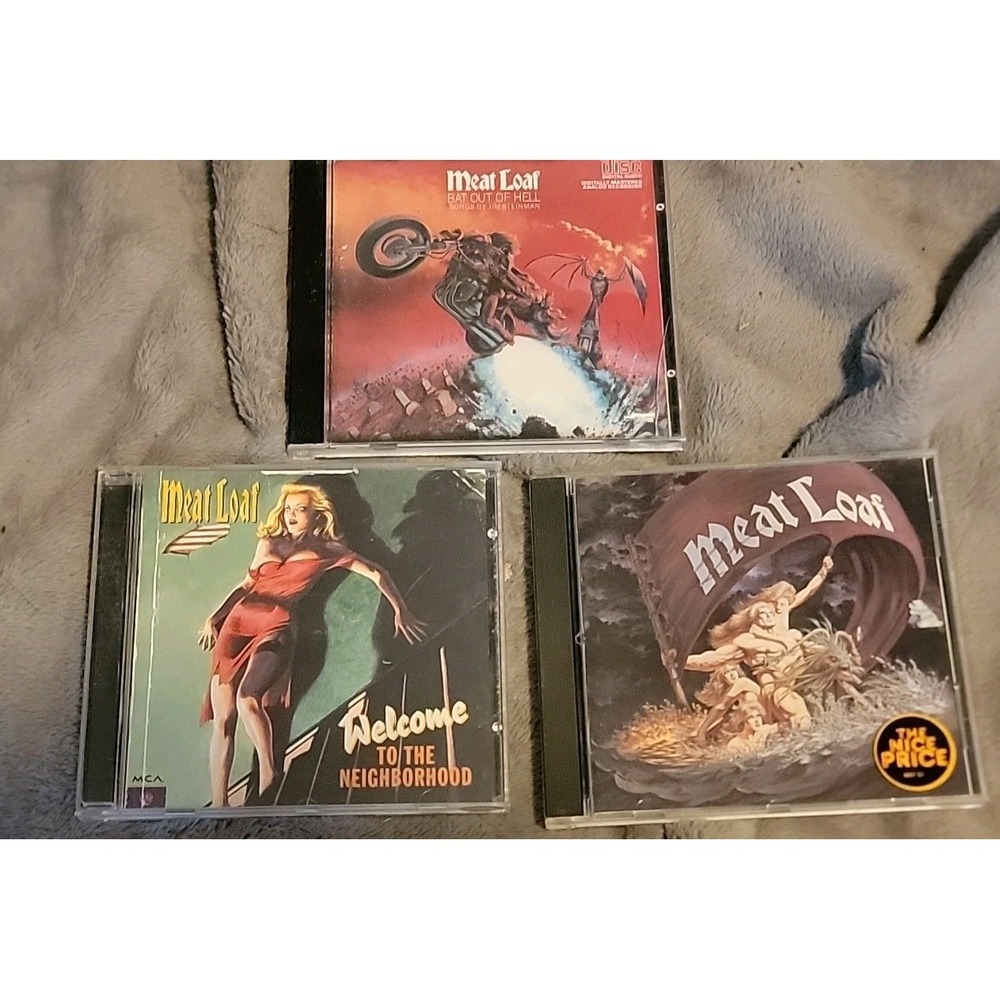 Meat Loaf CD Lot of‎ 3  Bat Out of Hell, Dead Ringer + More